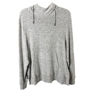 Telluride Women's Soft Gray Hooded Long Sleeve Sweater Size Medium